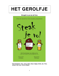 Download het boekske - Chiro Sint
