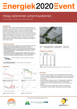 Hoog isolerende schermsystemen