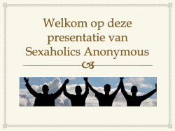 Welkom op deze presentatie van Sexaholics Anonymous