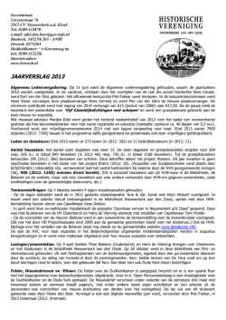 JAARVERSLAG 2013