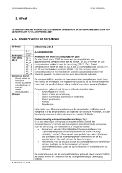 Milieujaarprogramma 2014