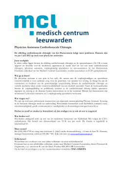 PA Cardiothoracale chirurgie MCL (PDF, 102 kB)