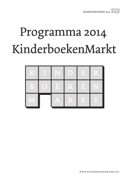Programma 2014 KinderboekenMarkt