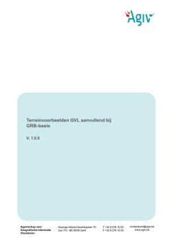 GVL - AGIV | Agentschap voor geografische informatie Vlaanderen