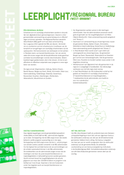 Factsheet. - Regio West