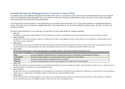 Issuelijst bij afspraak OSO Gegevensset 1.1
