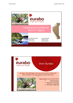 handouts opleiding.steico.constructie - maart.2014