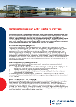 Factsheet - Veiligheidsregio Fryslân