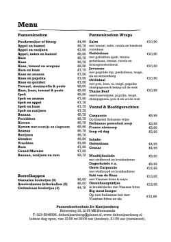 Download hier de menu-kaart.