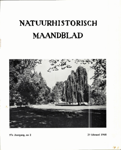 natuurhistorisch maandblad - Natuurhistorisch Genootschap in