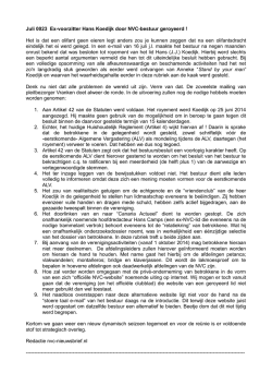 Juli 0023 Ex-voorzitter Hans Koedijk door NVC