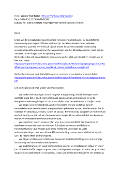e-mail van Wouter Van Biesen