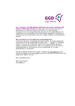 Per 1 januari is de GGD Midden-Nederland van naam veranderd