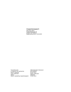 Inspectierapport GGD KDV (nader onderzoek)