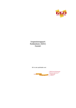 Inspectierapport GGD Robbedoes 08-07-2014