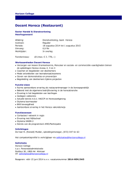 Docent Horeca (Restaurant)