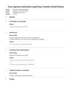 Download en bewaar de agenda en de bijbehorende stukken in