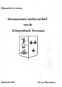 Inventaris Sevenum Schepenbank 1563-1801