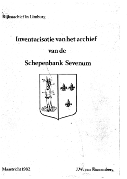 Inventaris Sevenum Schepenbank 1563-1801