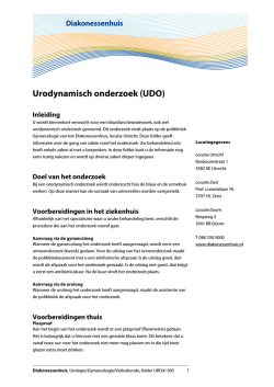 Urodynamisch onderzoek (UDO)