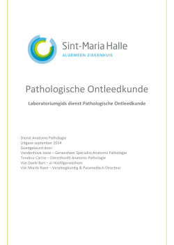 Labogids dienst Pathologische Ontleedkunde pdf - Sint