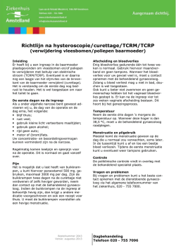 Hysteroscopie curettage versapoint