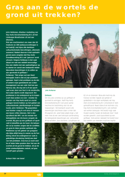 Gras aan de wortels de grond uit trekken?