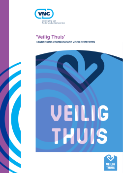 handreiking Veilig Thuis communicatie voor gemeenten