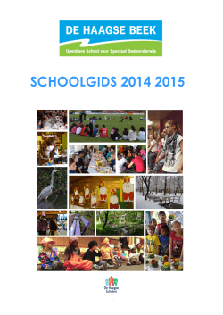 SCHOOLGIDS 2014 2015 - SBO de Haagse Beek