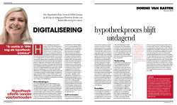 Digitalisering hypotheekproces blijft uitdagend
