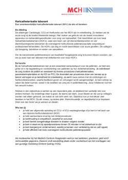 Hartcatheterisatie laborant - De Nederlandse Hartfunctie Vereniging