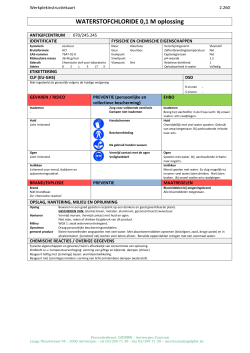 Zoutzuur 0,1M oplossing