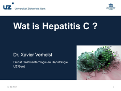 Wat is hepatitis C?