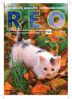 INFORMATIE MAGAZINE DIERENAMBULANCE