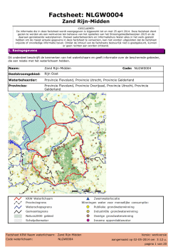 Factsheet: NLGW0004 - Waterkwaliteitsportaal