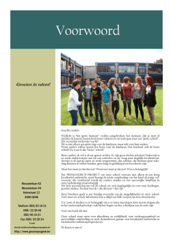 Groeien in talent! - middenschoolgenk.be