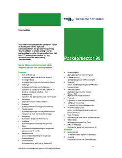 Parkeersector 98 - Gemeente Rotterdam