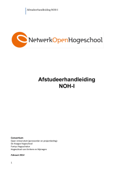 Afstudeerhandleiding NOH-I - Open Universiteit Nederland