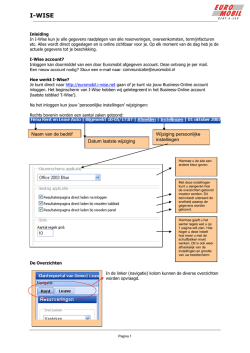 Handleiding I-Wise