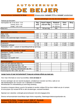 Verhuurfolder per 1-6-2013