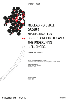 misleading small groups - University of Twente Student Theses