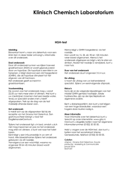 HGH test - Groene Hart Ziekenhuis