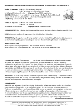 Beschikbaar (pdf) - Hervormde gemeente Hollandscheveld