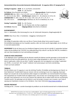 Beschikbaar (pdf) - Hervormde gemeente Hollandscheveld