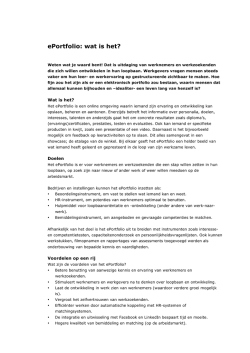 download leaflet: "wat is ePortfolio"