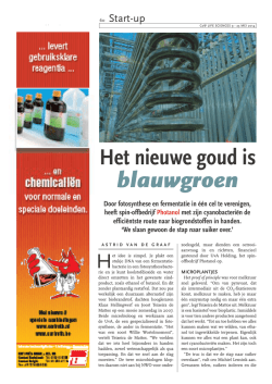 Het nieuwe goud is blauwgroen