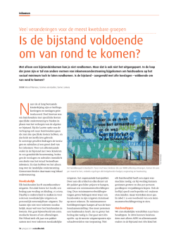 is de bijstand voldoende
