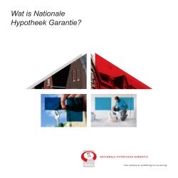 Wat is Nationale Hypotheek Garantie?