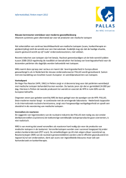 Informatieblad NRG, Petten augustus 2010