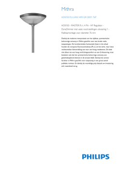Product Leaflet: Mithra HDS150-voetgangersarmatuur